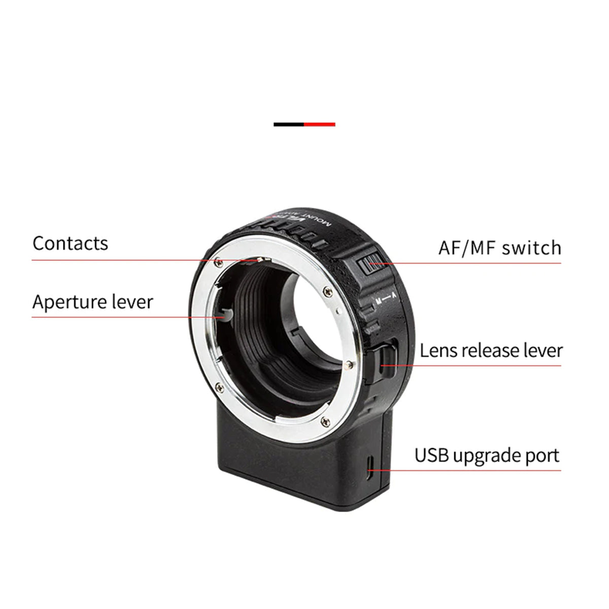 Viltrox AF Adapter for Nikon F Lenses to M4/3 Olympus and Panasonic VL-NF-M1