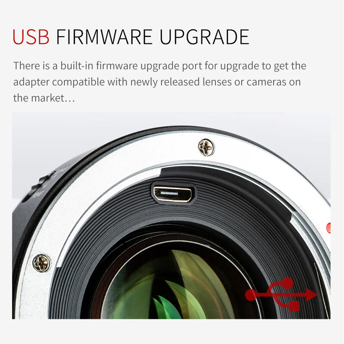 Viltrox Auto Focus Adapter, Canon EF lenses - SONY E-Mount Cameras +1 f-stop